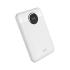 WiWU Wi-P022 Galaxy Power Bank 22.5w, 10000mAh Fast Charging, with Dual Built-in charging cable Type-C + Lightning - White
